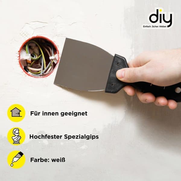 Cloison (gipsplatta) Weber - 277544 - SG Gips, Vit