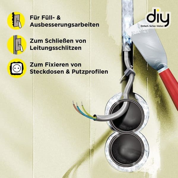 Cloison (gipsplatta) Weber - 277544 - SG Gips, Vit