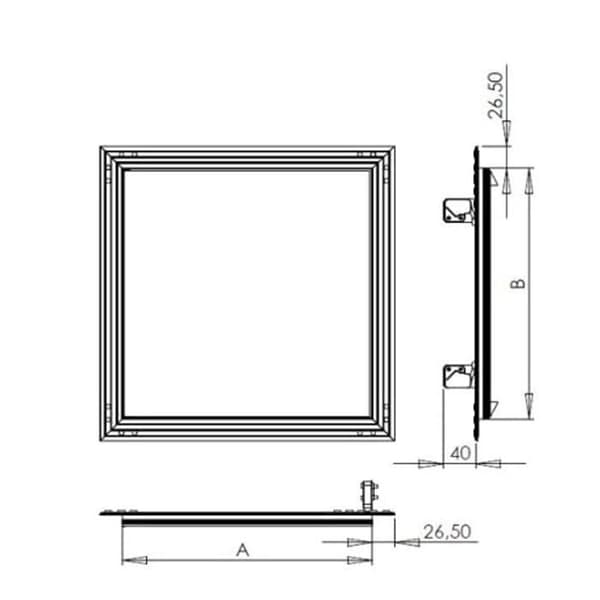 Mkk-shop - KH-A7GC-SL2Q - MKK 124986 Cell EG 286 Gjuthartspaket 1 KV (MHD), silver, 400 x 400 mm