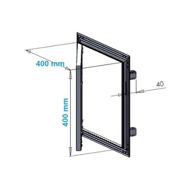 Mkk-shop - KH-A7GC-SL2Q - MKK 124986 Cell EG 286 Gjuthartspaket 1 KV (MHD), silver, 400 x 400 mm