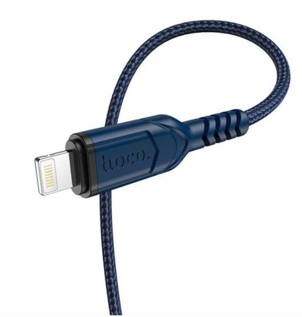 1m iphone Böjbeständig kabel Hoco X59 blå