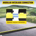 Miniatyrbild 8 av 10: 3st 2-kanals kabelskyddsramp, högkvalitativt halkfritt gummi, 11000 lbs belastning, modulära förreglingsanslutningar, bred applikation