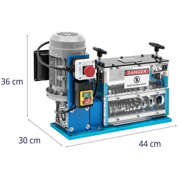 MSW Kabelskalningsmaskin - 750 W - 10 skär - 25 m/min