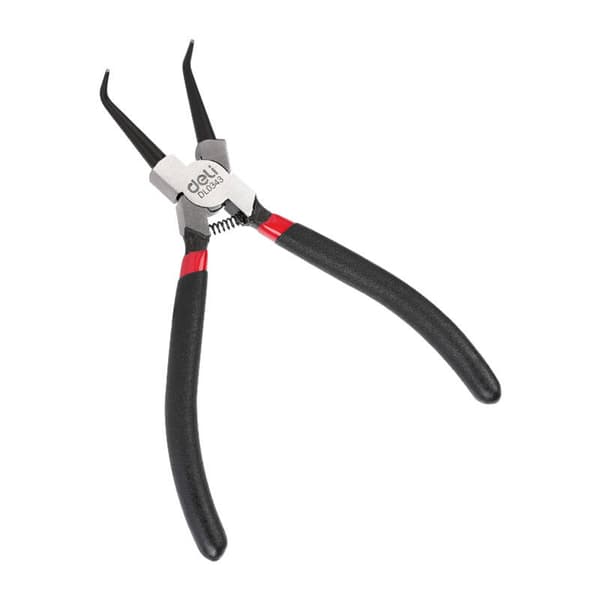 Bøyd innvendig låsetang 7" Deli Tools EDL0343 (svart)