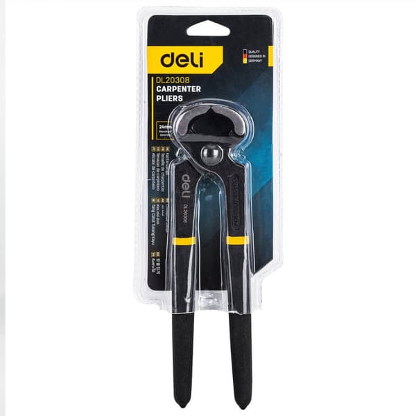 Carpenter's Pincers 8" Deli Tools EDL20308 (svart)