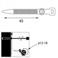Miniatyrbillede 3 af 3: UP-z remklemmeholder FI18 UV 45mm sort