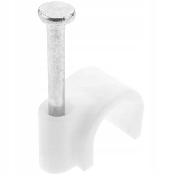 Rund kabelholder med søm FLOP 5mm x100