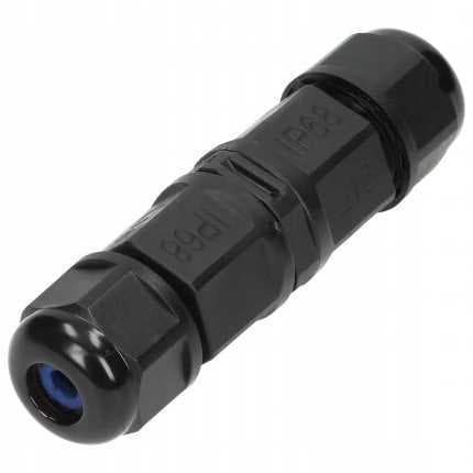 Kabelforbindelsesmuffe lige stik IP68 3x1.5mm2