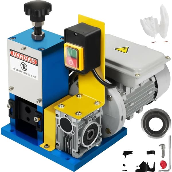 Elektrisk Kabelafisoleringsmaskine, 370W Effekt, 10 Blade, 0,04-1,5 tommer Kabeldiameter,Med Blade Grove