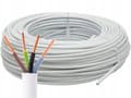 Miniatyrbillede 1 af 2: YDY 4 x 1,5 mm² elektrisk kabel, NYM-J 450/750V, installationskabel, 1m