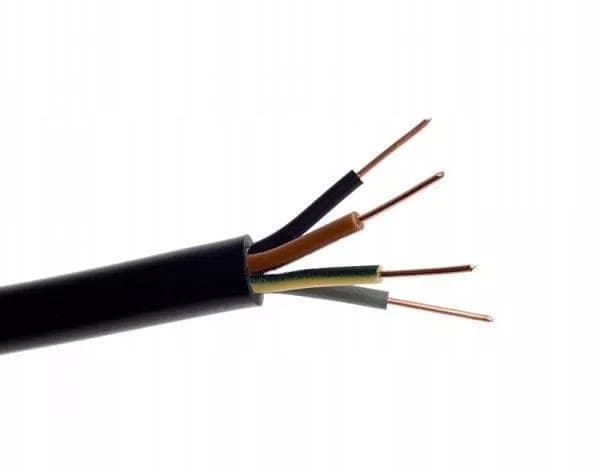 Elkabel yky jordkabel 4 x 2,5 mm², NYY-J 1kV, 50m