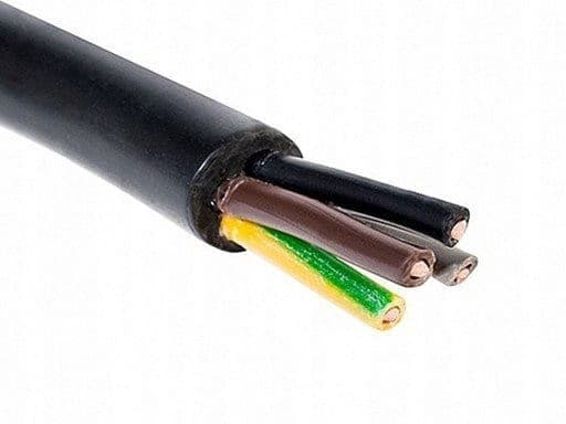 Elkabel yky jordkabel 4 x 4 mm², NYY-J 1kV, 10m