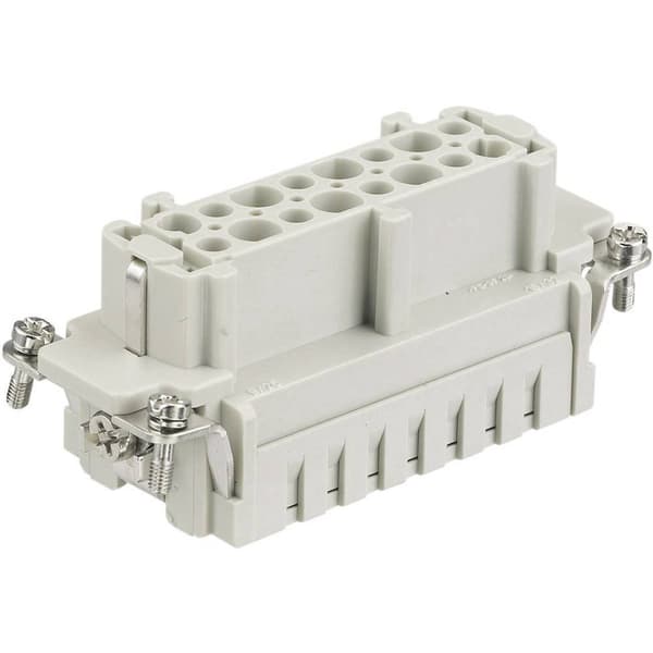 HARTING 09330102716 Insats för hylsdon Han® E 10 + PE Fjäderdrag 1 st