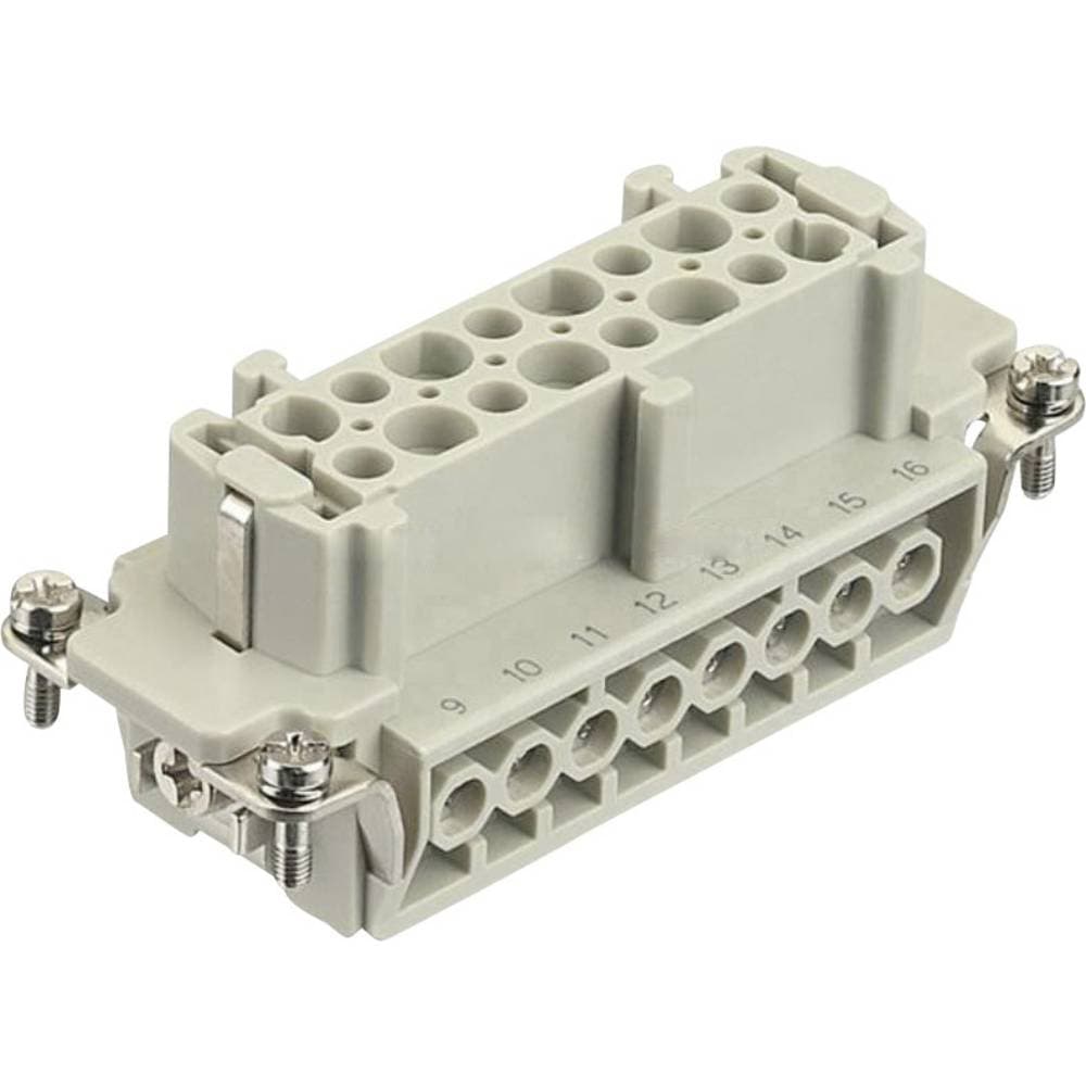 Insats för hylsdon Han® E 09 33 016 2711 Harting 16 + PE Skruv 1 st
