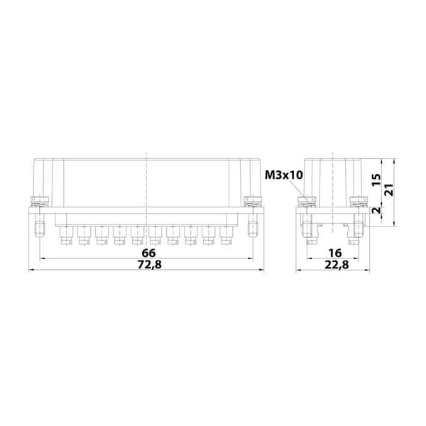 HARTING 09700202622 Stiftinsats Han® Staf 20 Skruv 1 st