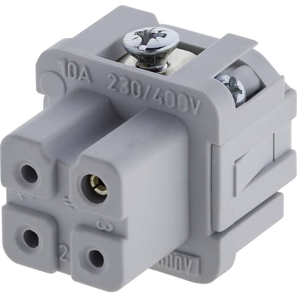 Amphenol C146 10B003 002 4-1 Insats för hylsdon Heavy|mate® C146 Totalt antal poler 3 + PE 1 st