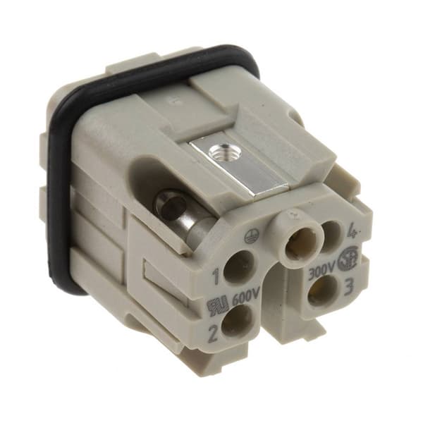 Harting 09200042611 Stiftinsats Han® A 4 + PE Skruv 1 st