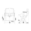 Miniatyrbild 3 av 3: Hylskontakthus Han® 10B-asg2-LB-K-16 09300101296 Harting 1 st