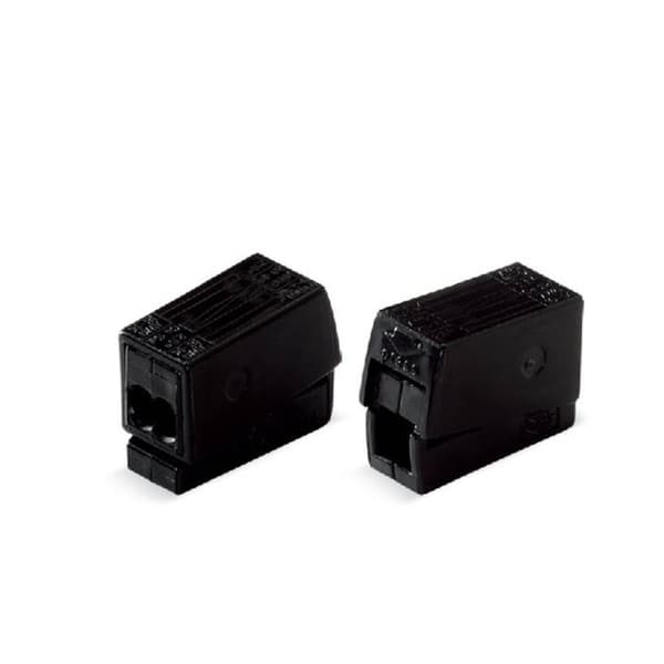 WAGO 224-114 Belysnings kontakt terminal Flexibel: 0.5-2.5 mm² Styvhet: 0.5-2.5 mm² Antal poler: 2 100 st Svart
