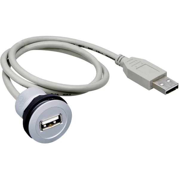 USB-uttag för inbyggnad 2.0 typ A Hona inbyggd RRJ-USB USB-uttag för inbyggnad typ A RRJ-USB Schlegel Innehåll: 1 st