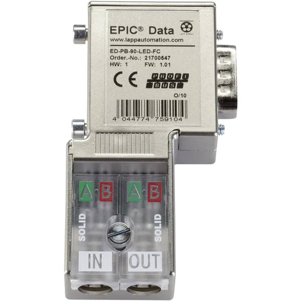 LAPP 21700547 Sensor/ställdon-fördelare & adapter Kontakt hane vinklad Antal poler (RJ): 9 1 st