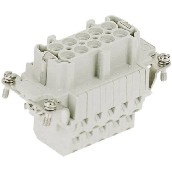 Harting 09330102772 Insats för hylsdon Han® E 10 + PE Fjäderdrag 1 st