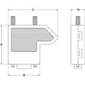 Miniatyrbild 3 av 3: Phoenix Contact SUBCON 9/M-SH 2761509 D-Sub kontakt 180 ° Antal poler: 9 Skruv 1 st