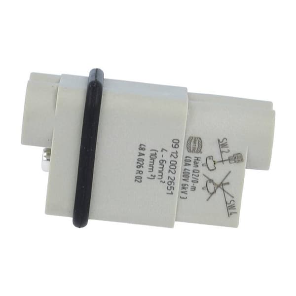 Harting 09120022651 Stiftinsats Han® Q 2 + PE Axial skruvanslutning 1 st