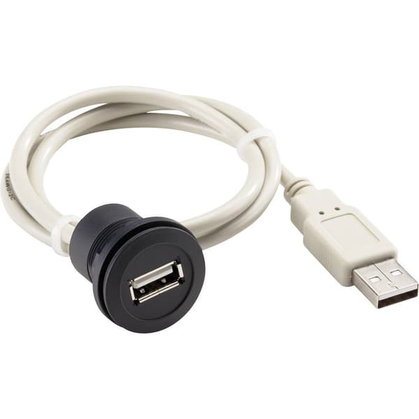 USB inbyggt uttag 2,0 typ A Hona inbyggd RRJ_USB_SW_150CM RRJ_USB_SW_150CM Schlegel Innehåll: 1 st