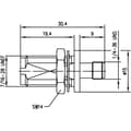 Miniatyrbild 3 av 3: Telegärtner 100023868 100023868 Koaxial Adapter TNC-kontakt hona - SMA hona 1 st