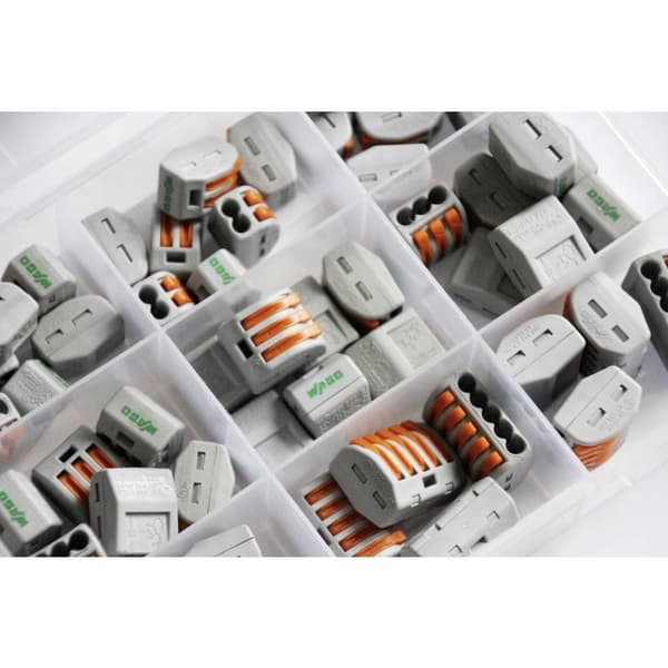 WAGO WA-741-744 Kopplingsklämma set Flexibel: 0.08-2.5 mm² Styvhet: 0.08-2.5 mm² 54 st
