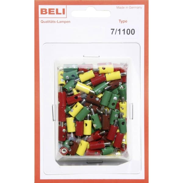 BELI-BECO 7/1100 Miniatyr Banankontakt Stift-Ø: 2.6 mm 1 set
