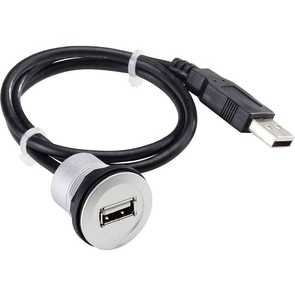 USB-uttag för inbyggnad 2.0 typ A Hona inbyggd RRJ_USB_609 RRJ_USB_609 Schlegel Innehåll: 1 st