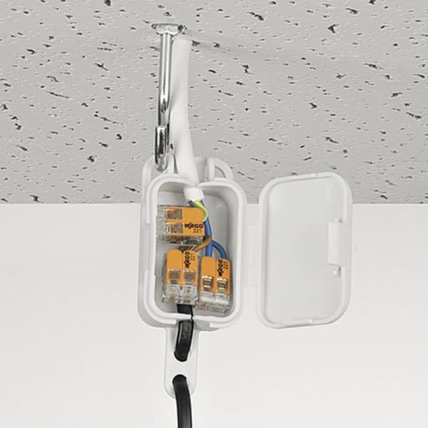 WAGO 221-413-50 221 Kopplingsklämma Flexibel: 0.14-4 mm² Styvhet: 0.2-4 mm² Antal poler: 3 50 st Transparent, Orange