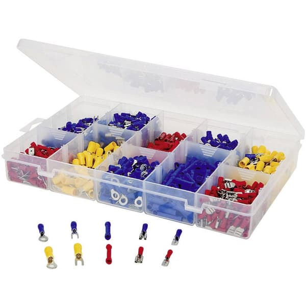 TRU COMPONENTS 731306 Crimpklämma sortiment 0.50 mm² - 2.50 mm² Blå, Gul, Röd 1000 st