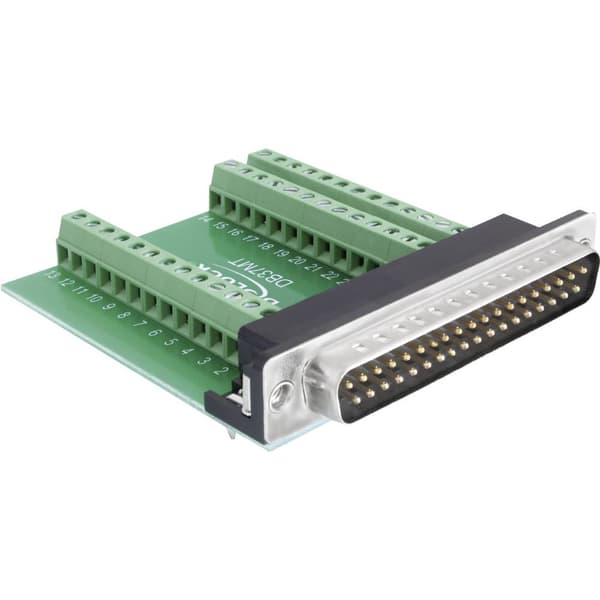 Delock 65320 D-Sub stiftlist 180 ° Antal poler: 37, 39 1 st