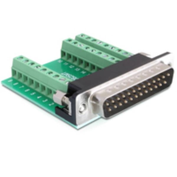 Delock 65318 D-Sub stiftlist 180 ° Antal poler: 25, 27 1 st