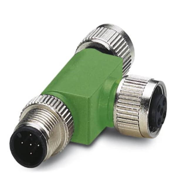 Phoenix Contact 1541186 Sensor/ställdon-fördelare & adapter M12 Adapter T-Form Antal poler (RJ): 5 1 st