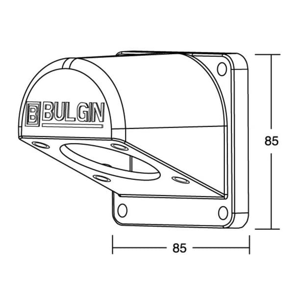 Bulgin PX0950 Rundkontakt uppbyggnadsadapter Adapter Serie (rundkontakt): PX09 1 st