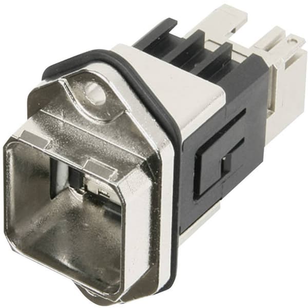 Telegärtner 100007422 RJ45-flänsset variant 14 100007422 Koppling inbyggnad Poler: 8P8C Metall 1 st