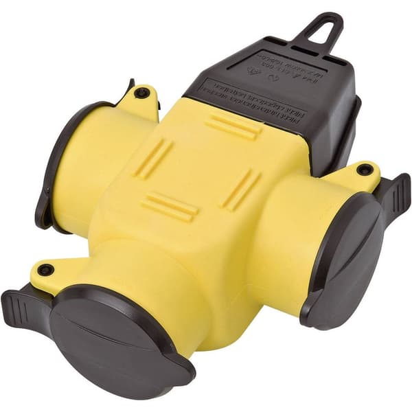 interBär 9007-006.01 3-vägs koppling Gummi 230 V Gul IP44