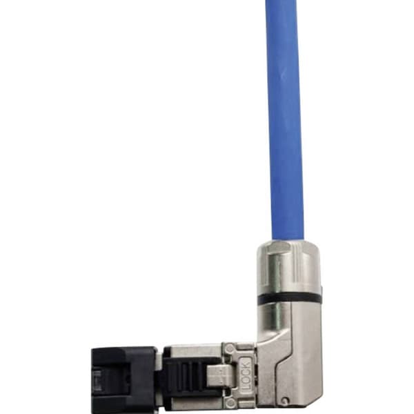 Telegärtner 100023061 RJ45-kontakt vinklad, kan monteras på plats 100023061 Kontakt hane rak 1 st