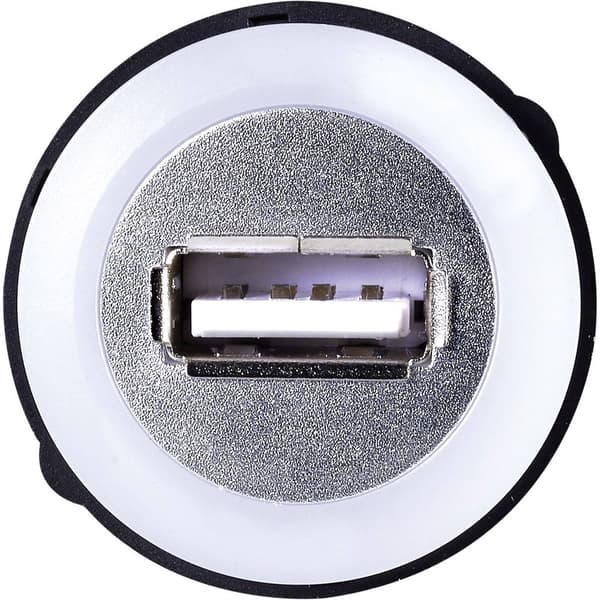 TRU COMPONENTS USB A Einbaubuchse 2,0 Svart 1 st USB A-uttag på 1 st USB A-kontakt med belysning och 1,50 m kabel Inneh