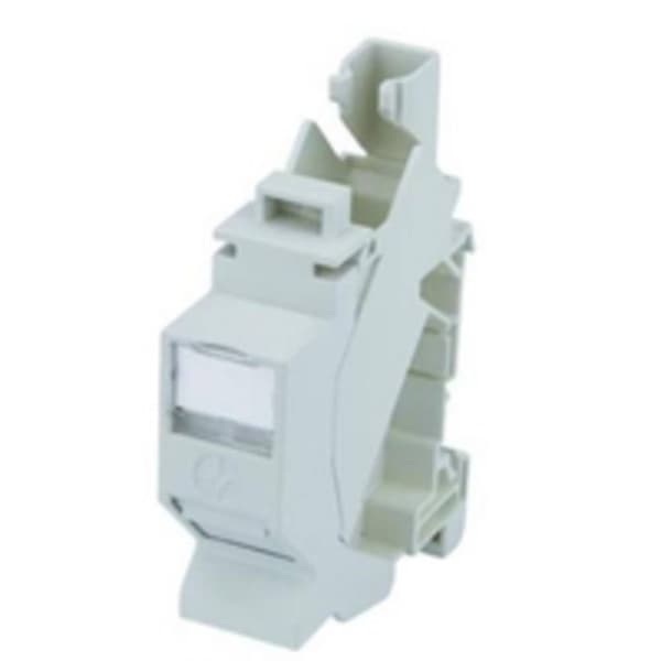 Telegärtner 100023004 Din-skenor koppling CAT 6a 100023004 RJ45 Kopplingshölje Grå 1 st