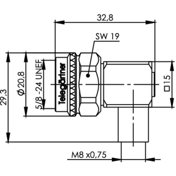 Telegärtner 100024208 100024208 Koaxial Adapter N-kontakt hane - FME hane 1 st