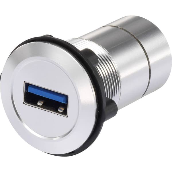 TRU COMPONENTS USB-09 USB-uttag för inbyggnad Hona inbyggd USB-uttag typ A till USB-uttag typ B Innehåll: 1 st
