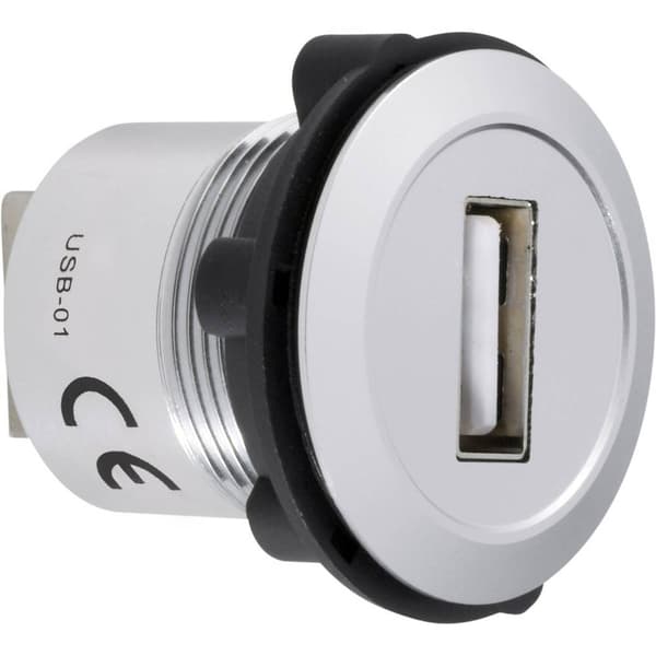 TRU COMPONENTS USB-01 USB-uttag för inbyggnad 2.0 Hona inbyggd USB-uttag typ A till USB-uttag typ A Innehåll: 1 st