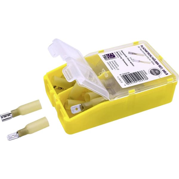 TRU COMPONENTS TC-6646712 Crimpklämma sortiment 4 mm² - 6 mm² Gul 60 st