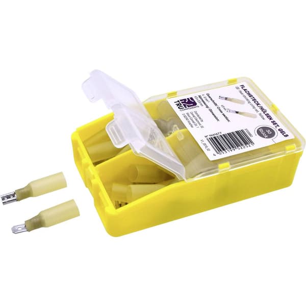 TRU COMPONENTS TC-6646708 Crimpklämma sortiment 4 mm² - 6 mm² Gul 60 st