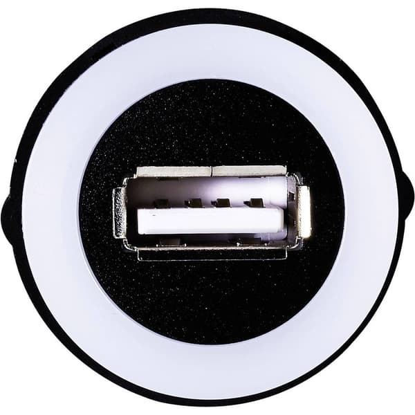 TRU COMPONENTS USB-05-BK USB-uttag för inbyggnad Hona inbyggd, Kontakt USB-uttag typ A, med belysning till USB-kontakt